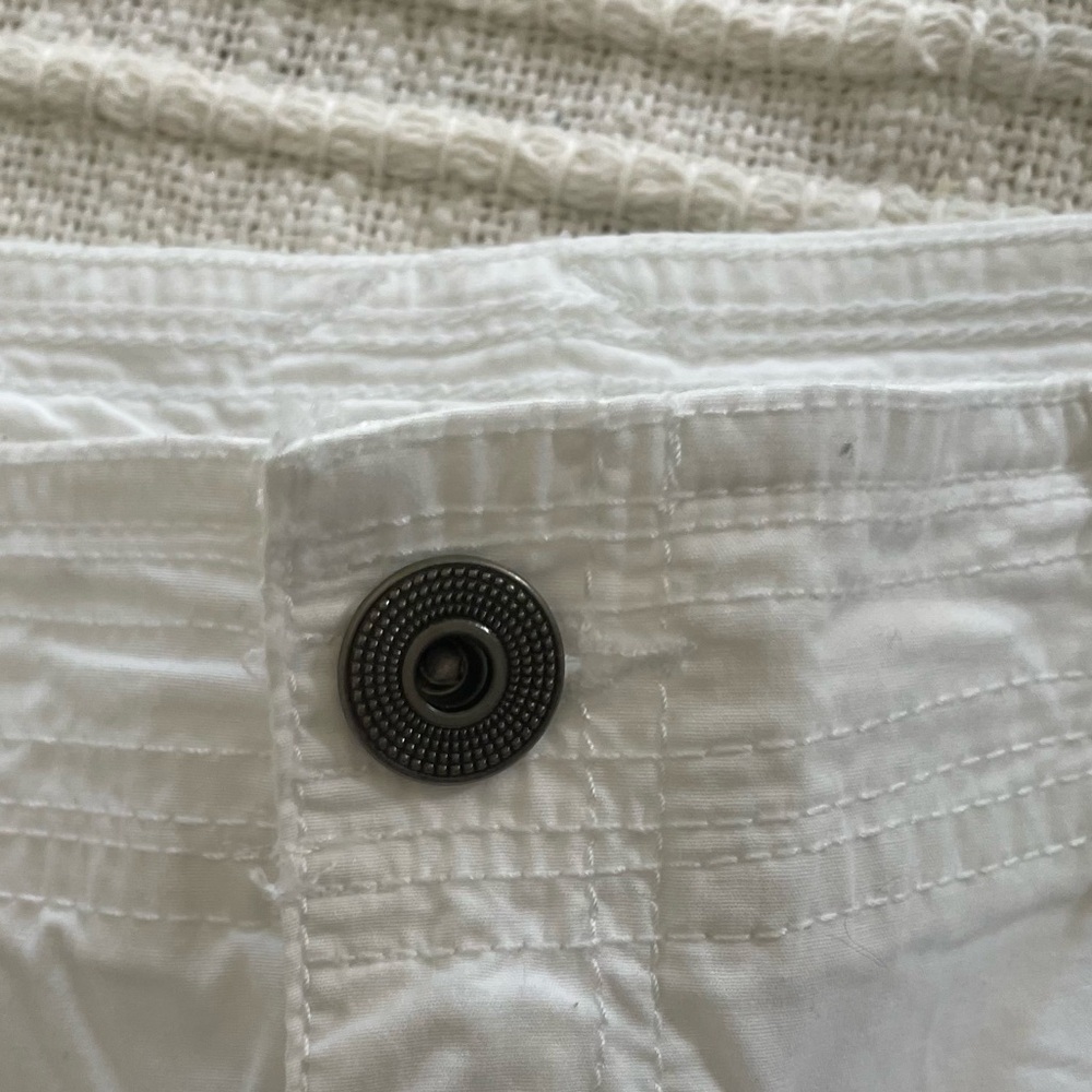 INC International Concepts Macy’s Plus Size White cargo shorts pockets size 18W - Picture 5 of 16